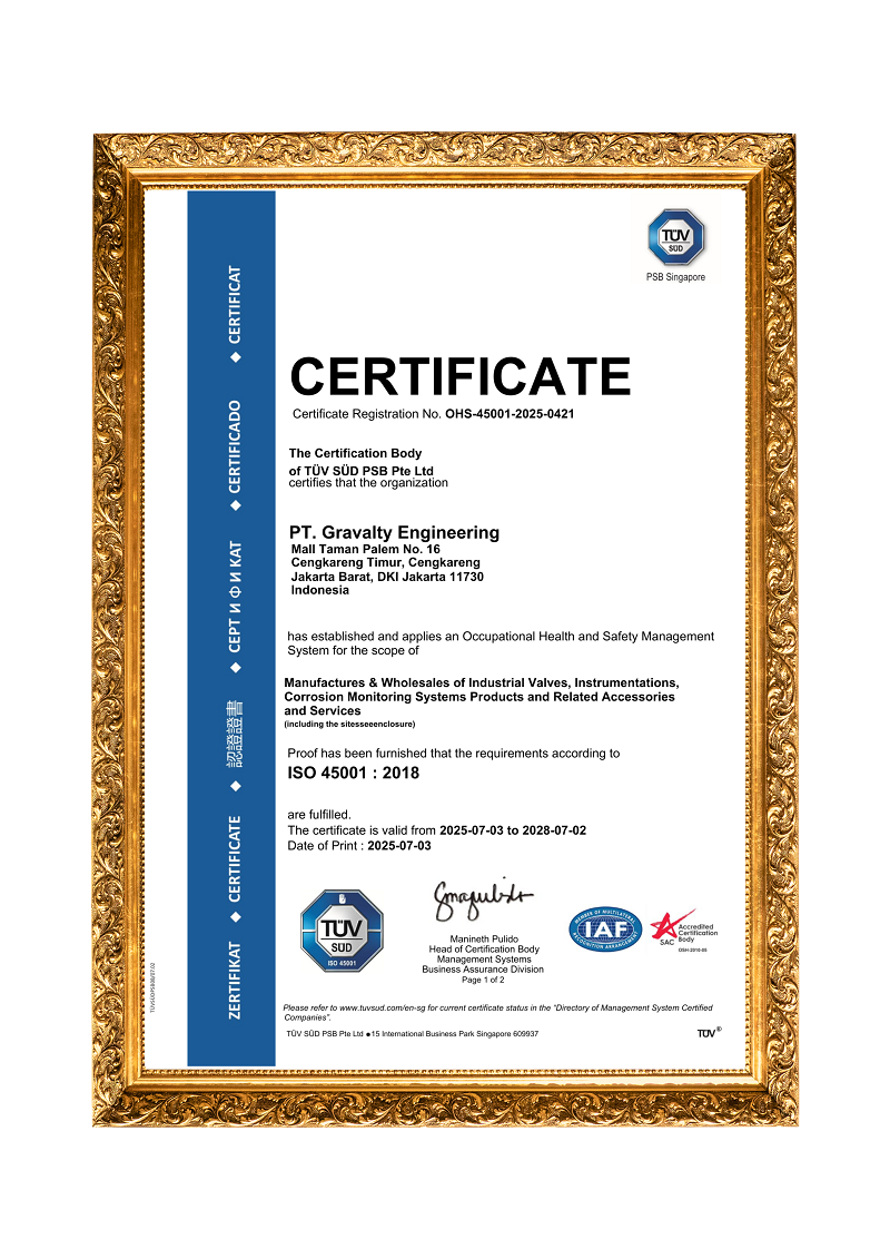 🛡️ ISO 45001 : 2018 – Occupational Health & Safety Management System Certification